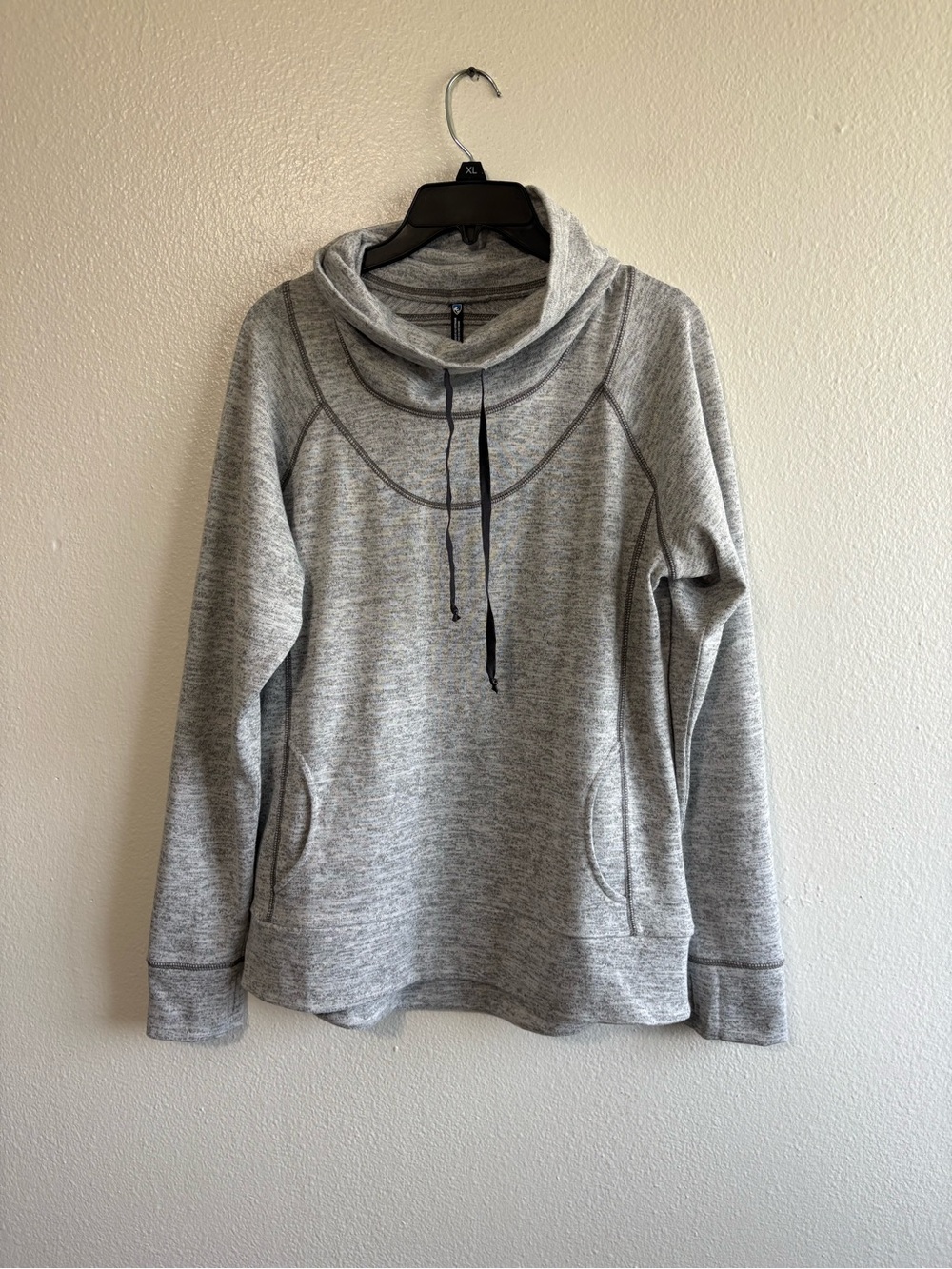 KUHL Women’s Large‎ Gray Lea Cowl Neck Pullover Sweatshirt Outdoor Hiking Travel